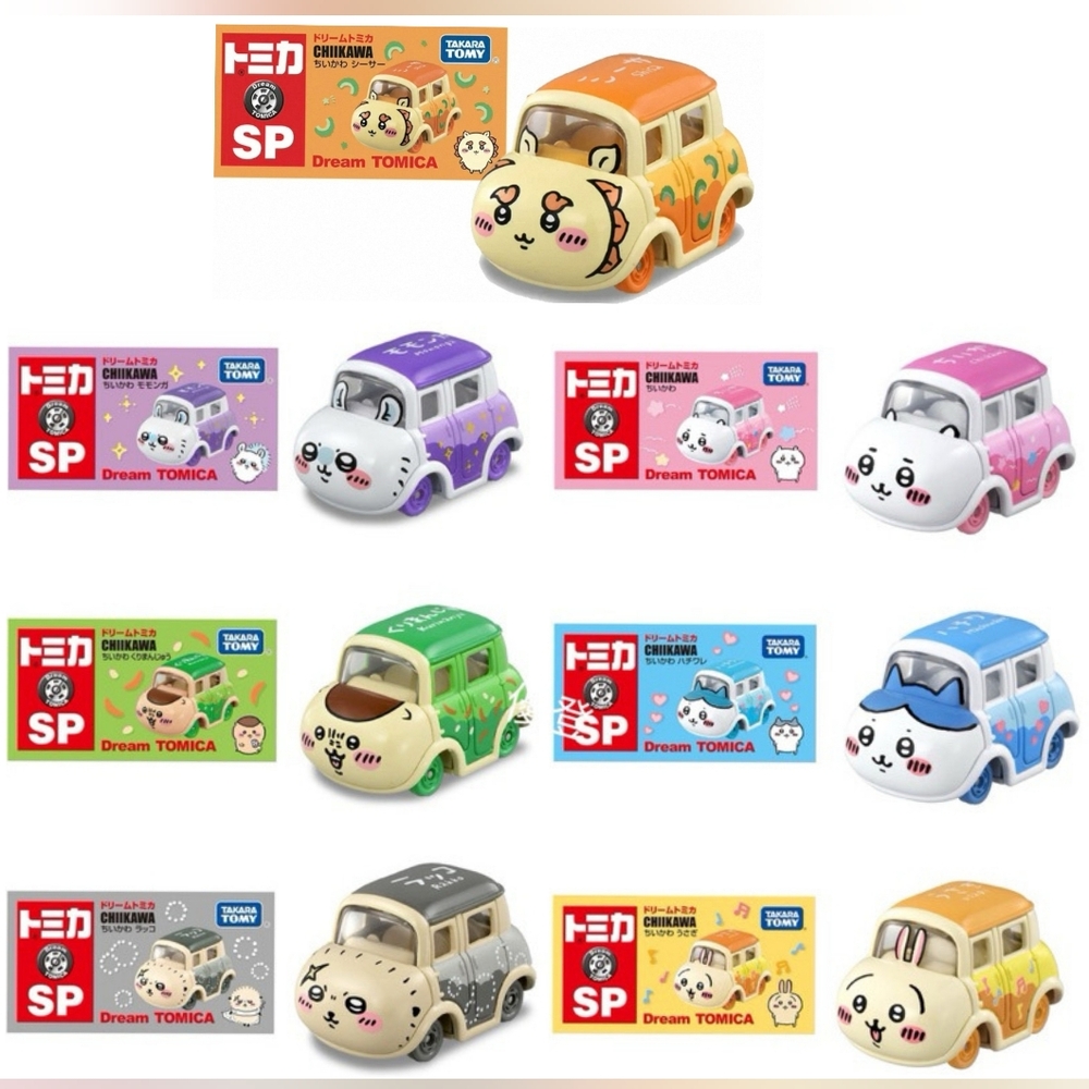 Dream Tomica Tomy JAPAN Chiikawa Toy Car **Set Of 7**